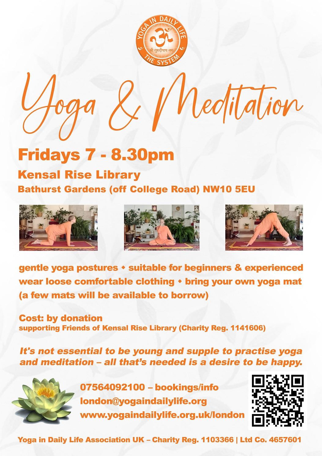 Kensal Rise Library class poster Nov 2025